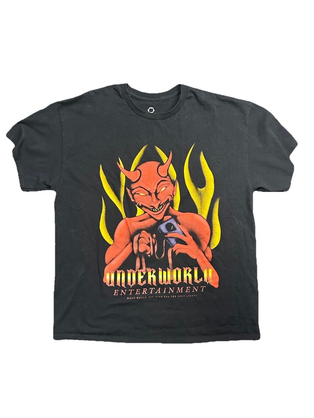 Empyre Underworld Entertainment Devil Graphic T Shirt Black Skater Streetwear XL